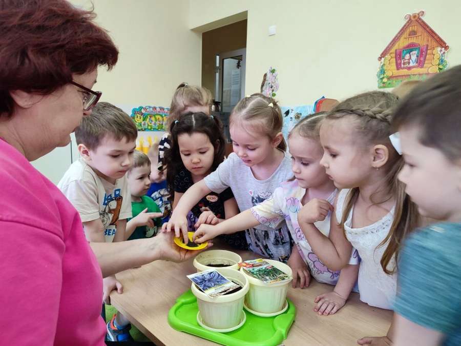 Мы сажаем огород